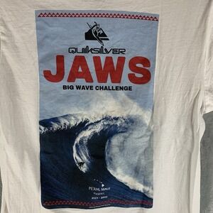 Quicksilver Jaws Big Wave Challenge Men's T Shirt Pe'ahi Maui Hawaii Surf S 2021
